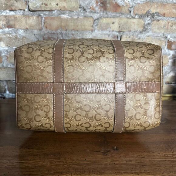 Vintage Celine Horse Carriage Monogram Coated Canvas Mini Boston Bag - Picture 6 of 16